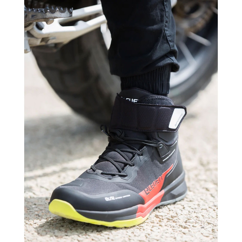 Ghete moto Eleveit STRATOS E-Dry negru-roșu