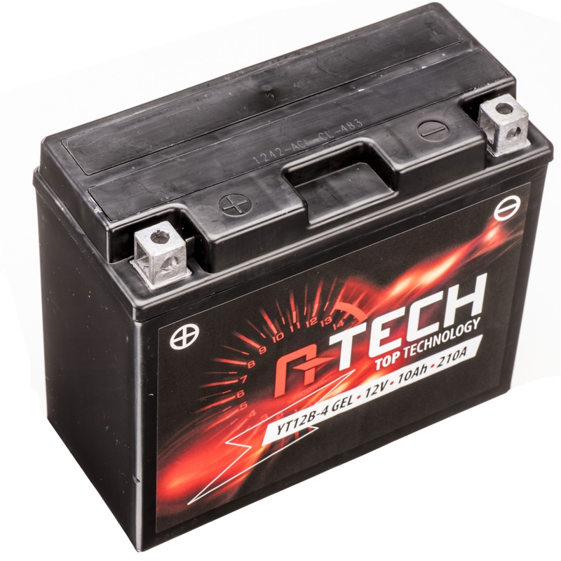 Baterie cu gel A-TECH 12V, YT12B-4, YT12B-BS, 12V, 10Ah, 210A, fără întreținere