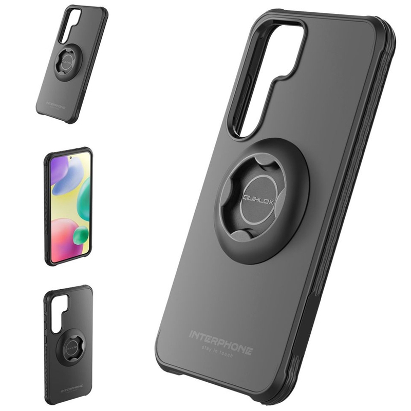 Husă de protecție Interphone QUIKLOX Tetraforce pentru Samsung Galaxy S25 neagră