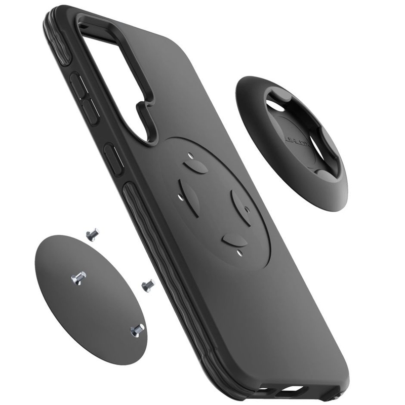Husă de protecție Interphone QUIKLOX Tetraforce pentru Samsung Galaxy S25 Ultra, neagră