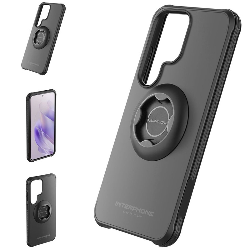 Husă de protecție Interphone QUIKLOX Tetraforce pentru Samsung Galaxy S25 Ultra, neagră