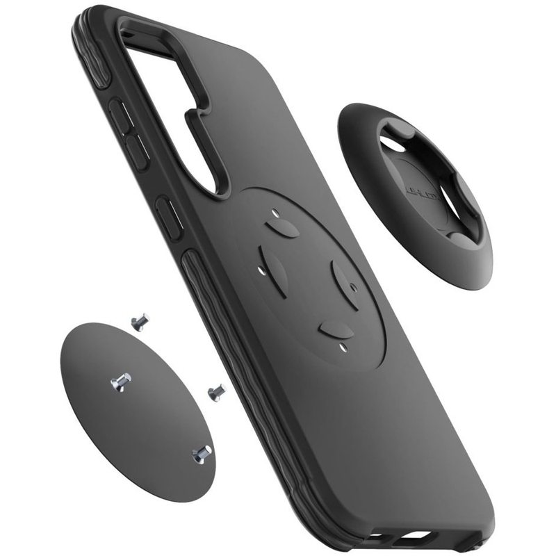 Husă de protecție Interphone QUIKLOX Tetraforce pentru Samsung Galaxy S25 Plus, neagră