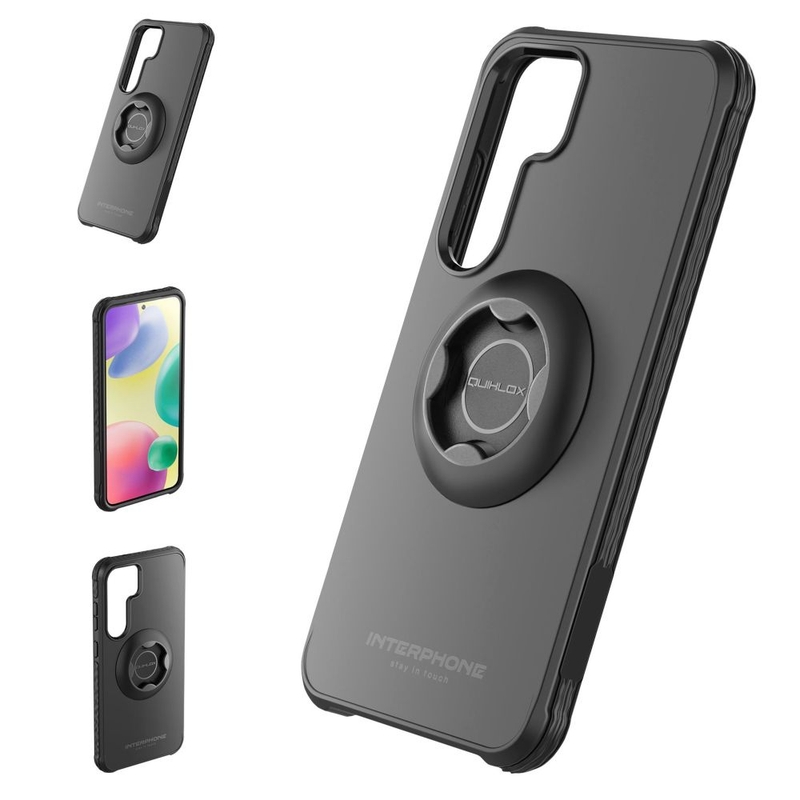 Husă de protecție Interphone QUIKLOX Tetraforce pentru Samsung Galaxy S25 Plus, neagră