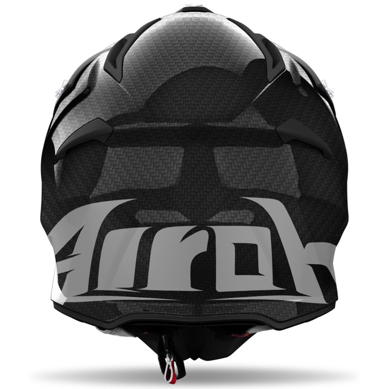 Cască motocross Airoh Aviator ACE 2 Carbon, neagră lucioasă