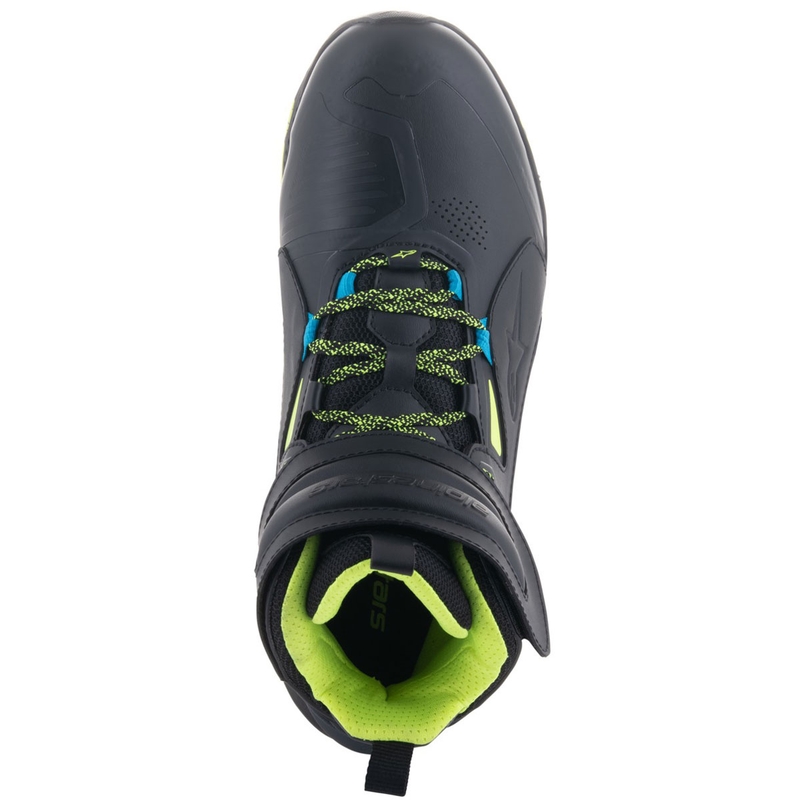 Ghete moto Alpinestars Speedstreet negru-lime-albastru