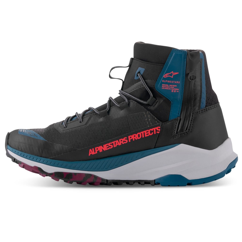 Ghete moto Alpinestars Speedforce XR negru-albastru-verde-gri