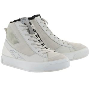 Ghete moto dama Alpinestars Stella Stated Podium alb-gri