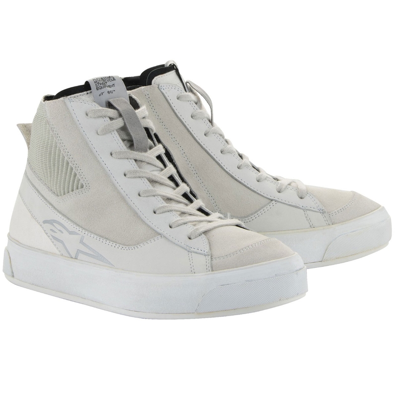 Ghete moto dama Alpinestars Stella Stated Podium alb-gri