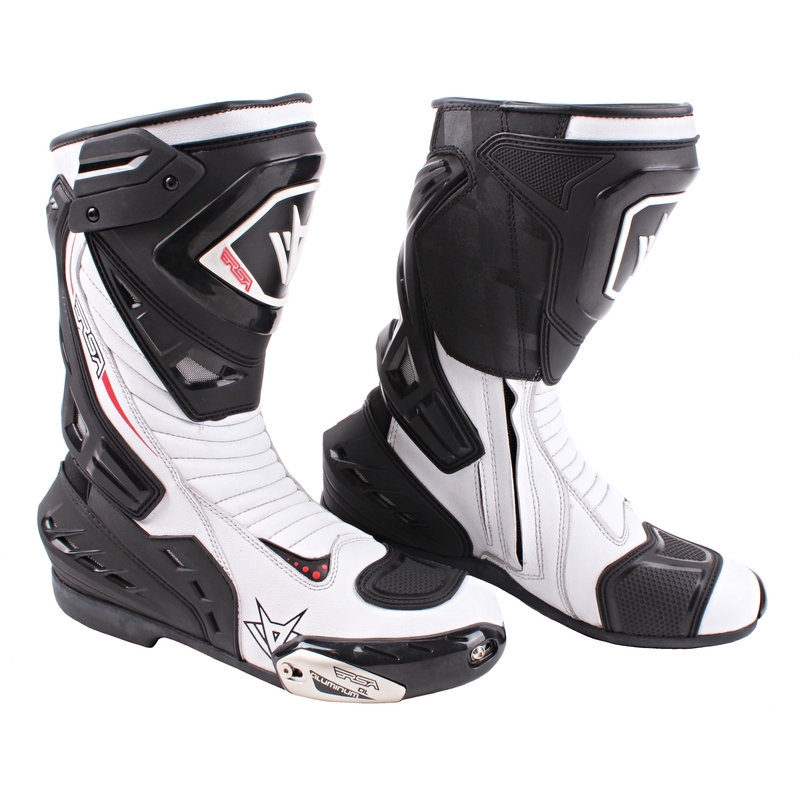 Cizme pentru motociclete RSA GP-01 alb - calitate II