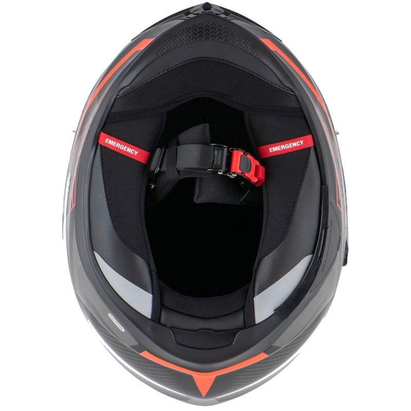 Cască integrală pentru motociclete Scorpion EXO-520 EVO AIR TERRA negru-argintiu-roșu lichidare