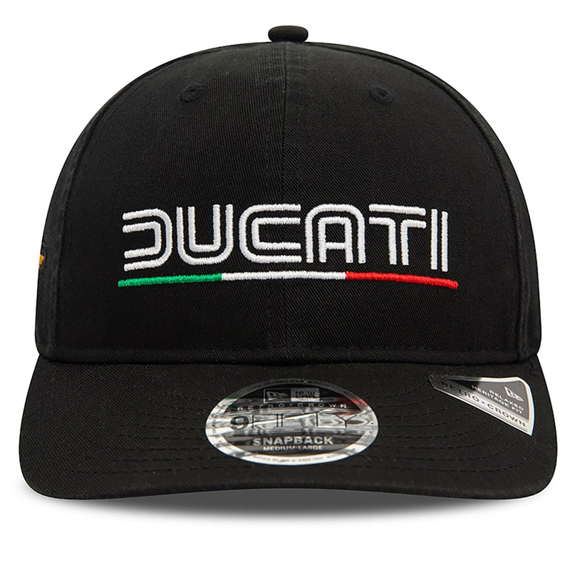 Șapcă Ducati Meccanica cu logo vintage, neagră lichidare