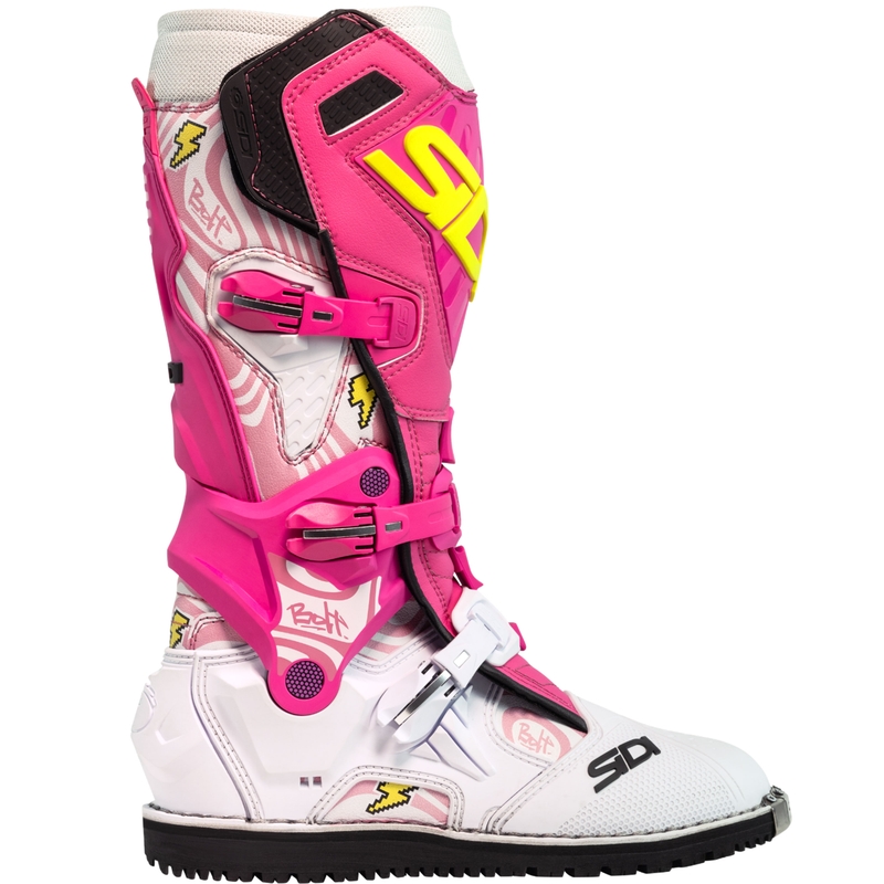 Ghete moto SiDi Crossair HD End BB001 roz-alb