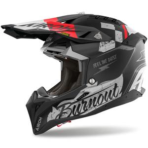 Cască motocross Airoh Aviator 3 Burnout, neagră mată