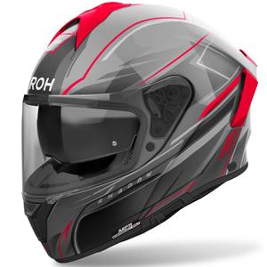 Cască integrală pentru motocicletă Airoh SPARK 2 Shadow, roșie lucioasă