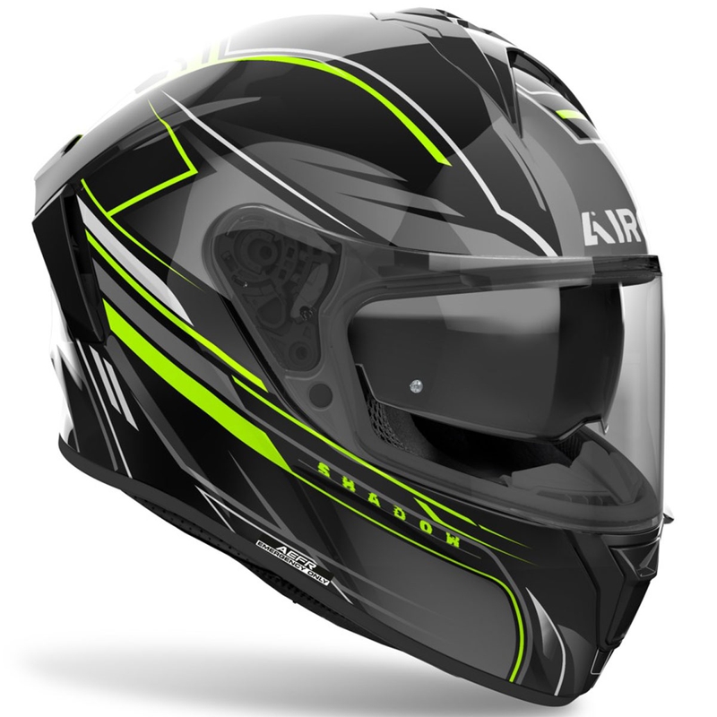Cască integrală pentru motocicletă Airoh SPARK 2 Shadow, galben lucios