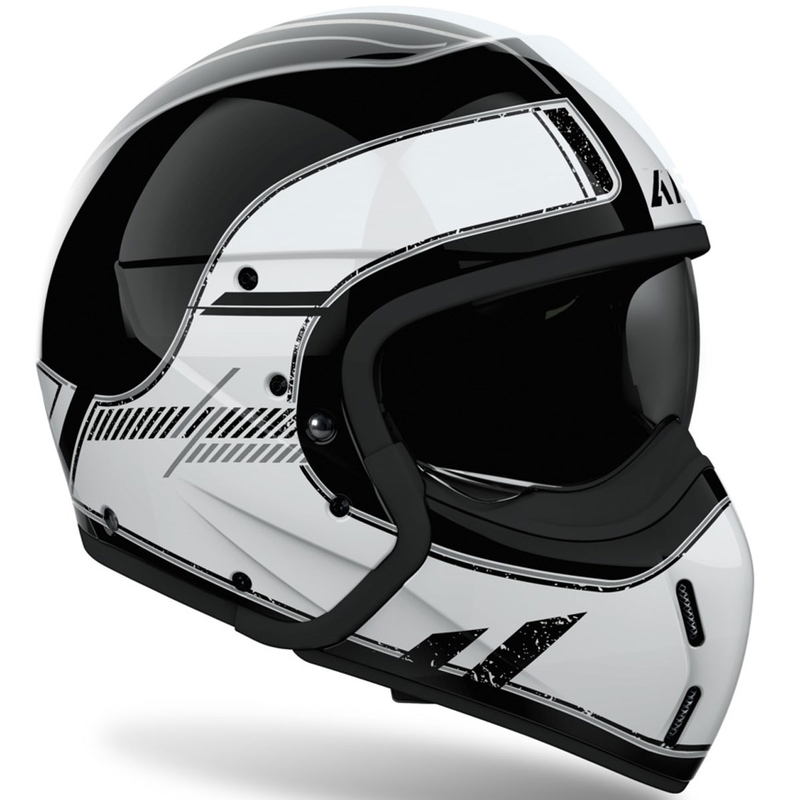 Cască modulară de motocicletă Airoh J110 Raster alb lucios