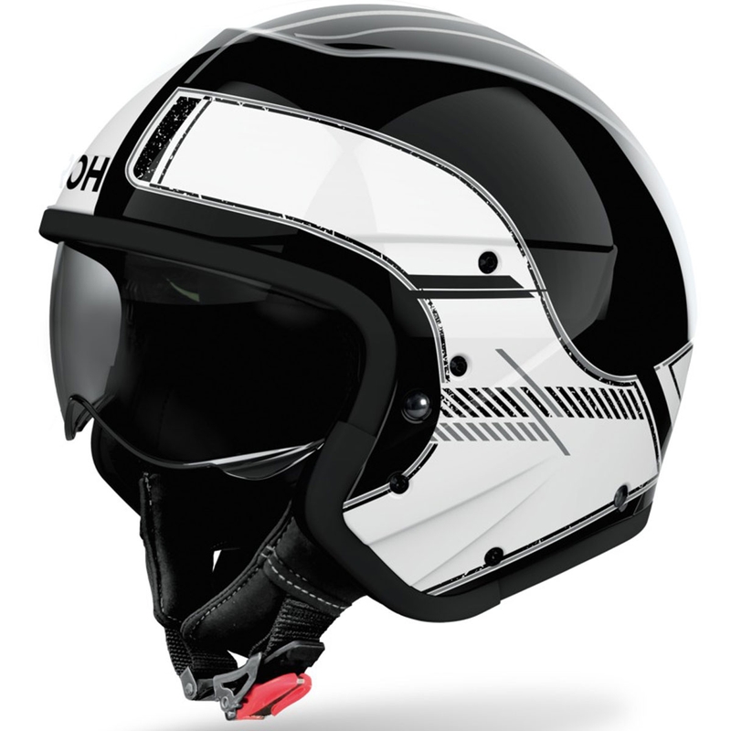 Cască modulară de motocicletă Airoh J110 Raster alb lucios