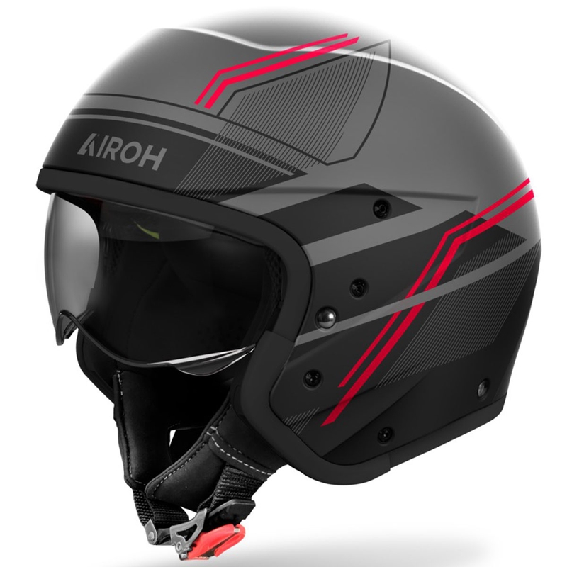 Cască modulară de motocicletă Airoh J110 Slim roșu mat