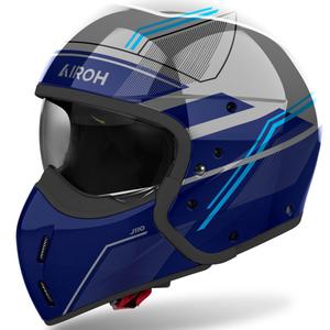 Cască modulară de motocicletă Airoh J110 Slim albastru lucios