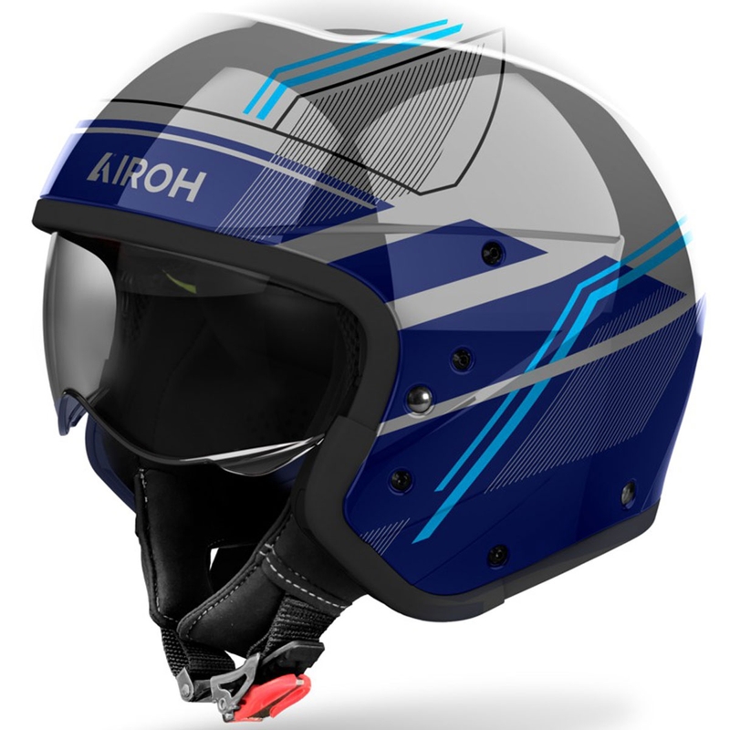 Cască modulară de motocicletă Airoh J110 Slim albastru lucios