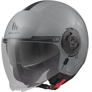 Casca moto open MT Viale SV S Solid gri lucios