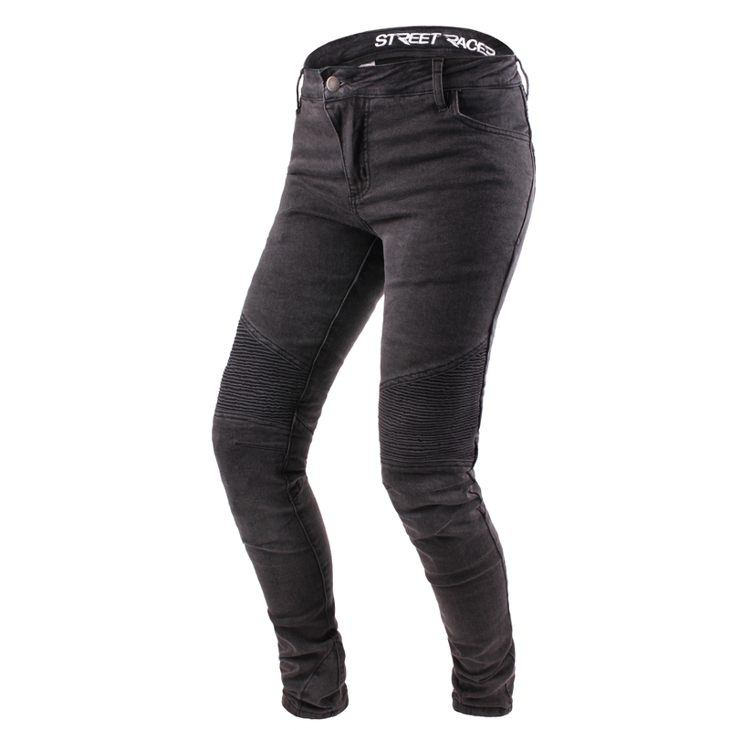 Blugi de motociclete pentru femei Street Racer Spike negru - calitate II lichidare