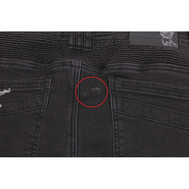 Blugi de motociclete pentru femei Street Racer Spike negru - calitate II lichidare