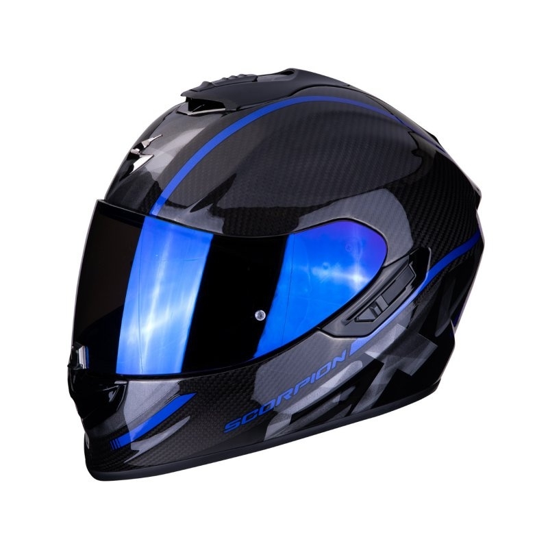 Cască integrală Scorpion EXO-1400 Carbon Air Grand negru-albastru