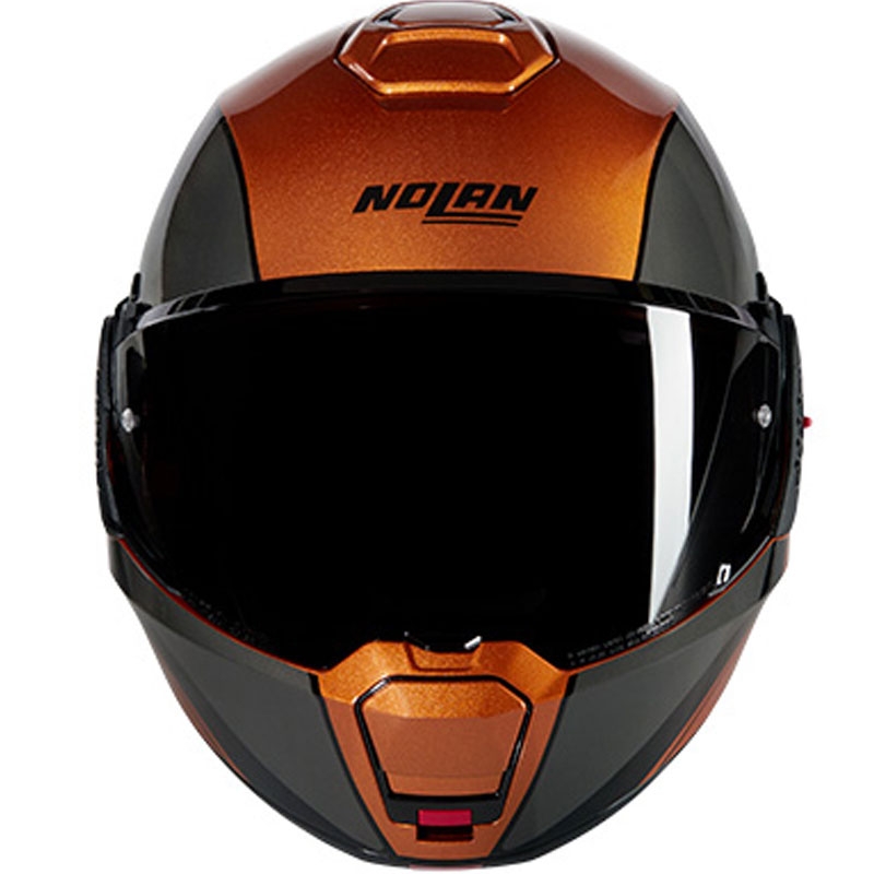 Cască de motocicletă pliabilă Nolan N120-1 Verniciatura Speciale N-COM 342 ocru-negru