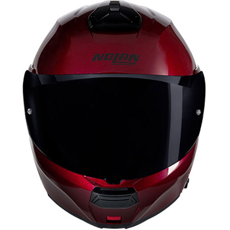 Cască de motocicletă pliabilă Nolan N100-6 Verniciatura Speciale N-COM 341 roșu-negru