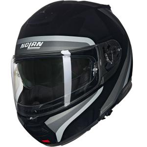 Cască de motocicletă pliabilă Nolan N100-6 Assoluto N-COM 349 negru-gri