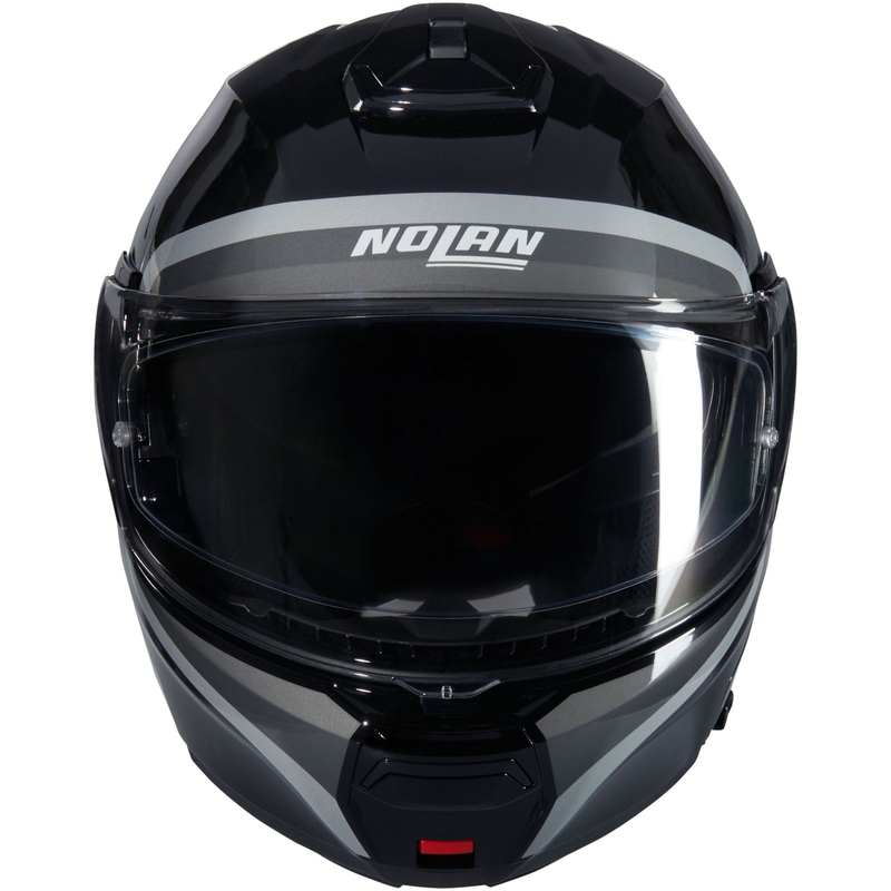Cască de motocicletă pliabilă Nolan N100-6 Assoluto N-COM 349 negru-gri