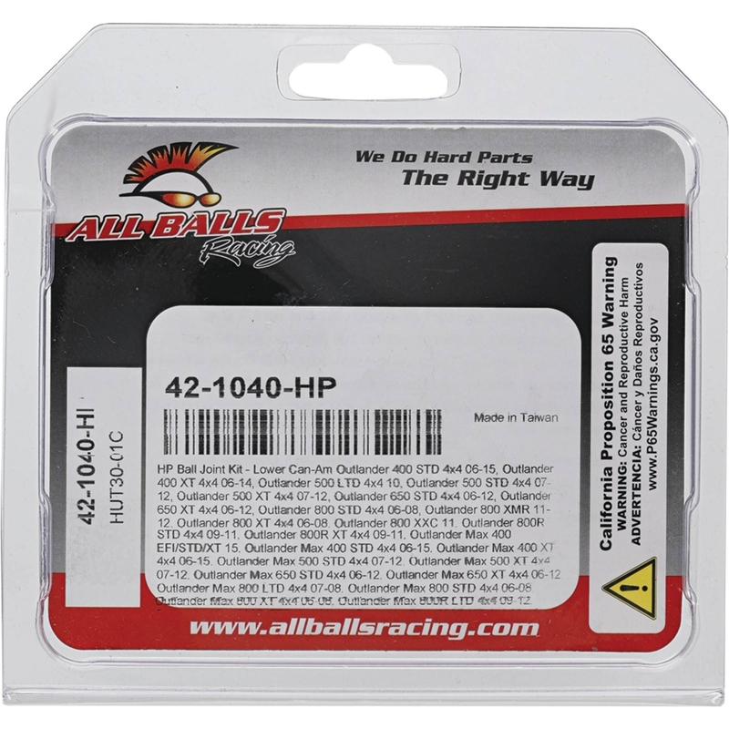 Kit pivot bascula All Balls Racing HP coborat