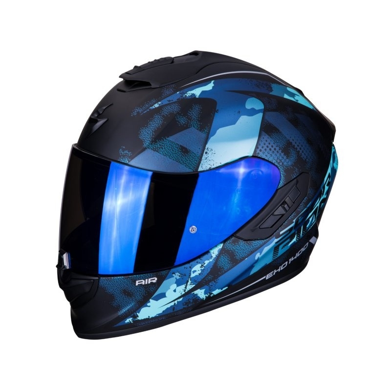 Cască integrală Scorpion EXO-1400 Air Sylex negru-albastru