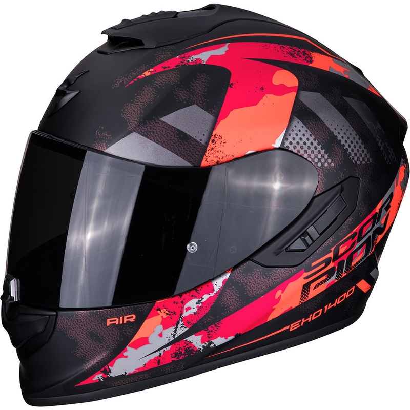 Cască integrală Scorpion EXO-1400 Air Sylex negru-roșu lichidare