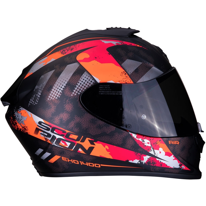 Cască integrală Scorpion EXO-1400 Air Sylex negru-roșu lichidare
