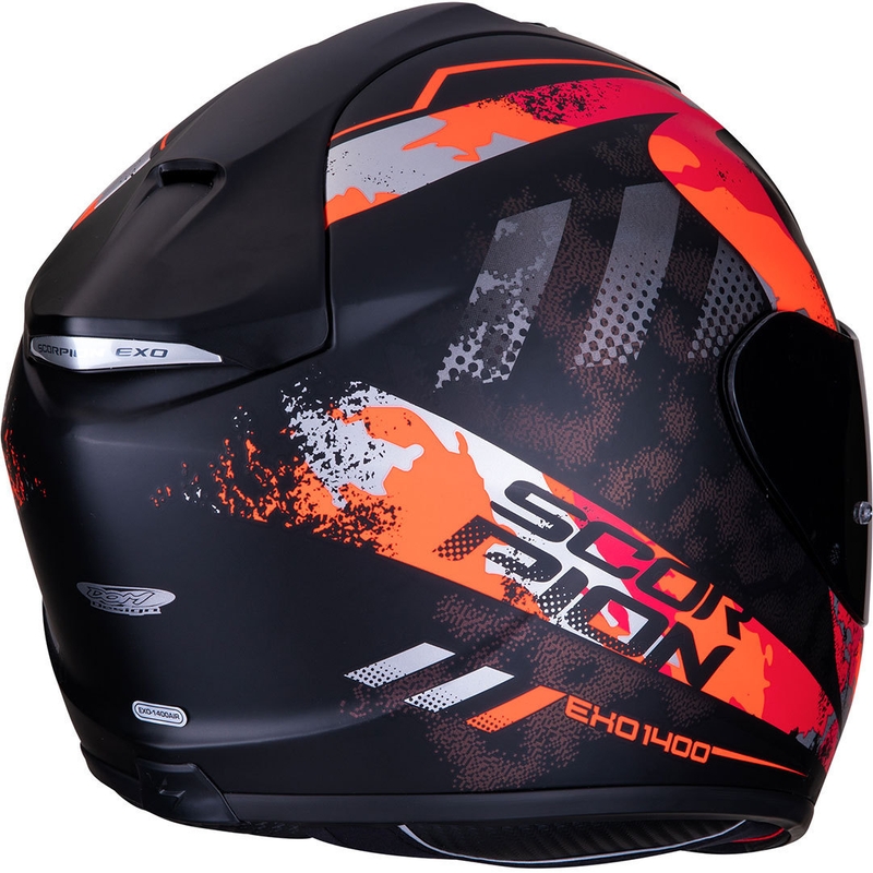 Cască integrală Scorpion EXO-1400 Air Sylex negru-roșu lichidare