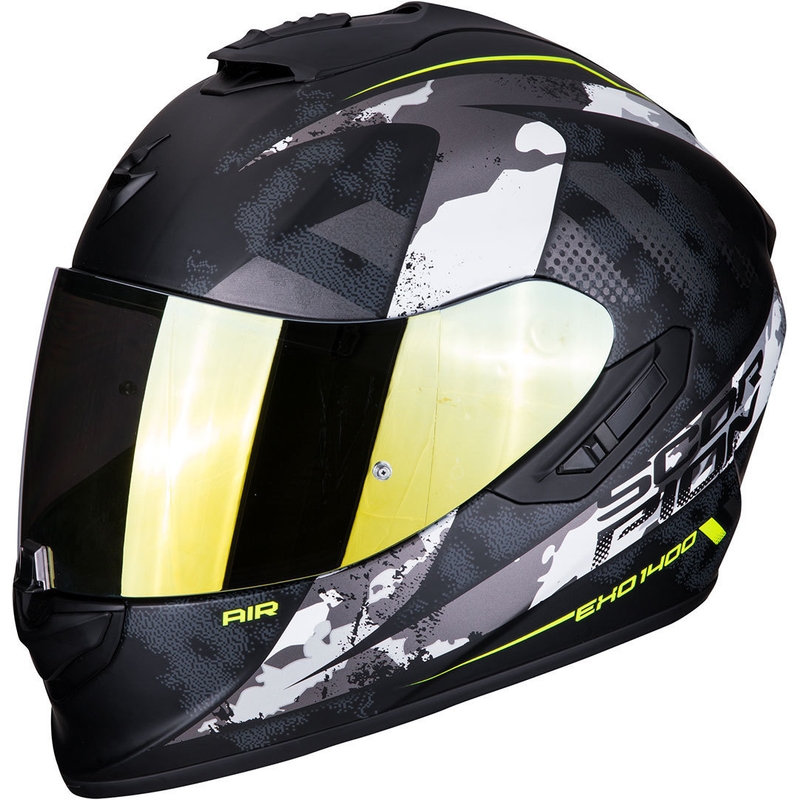 Cască integrală Scorpion EXO-1400 Air Sylex negru-argintiu