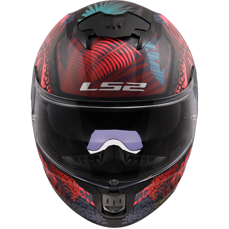 Cască de motocicletă integrală LS2 FF808 Stream II Jungle negru-roz-albastru