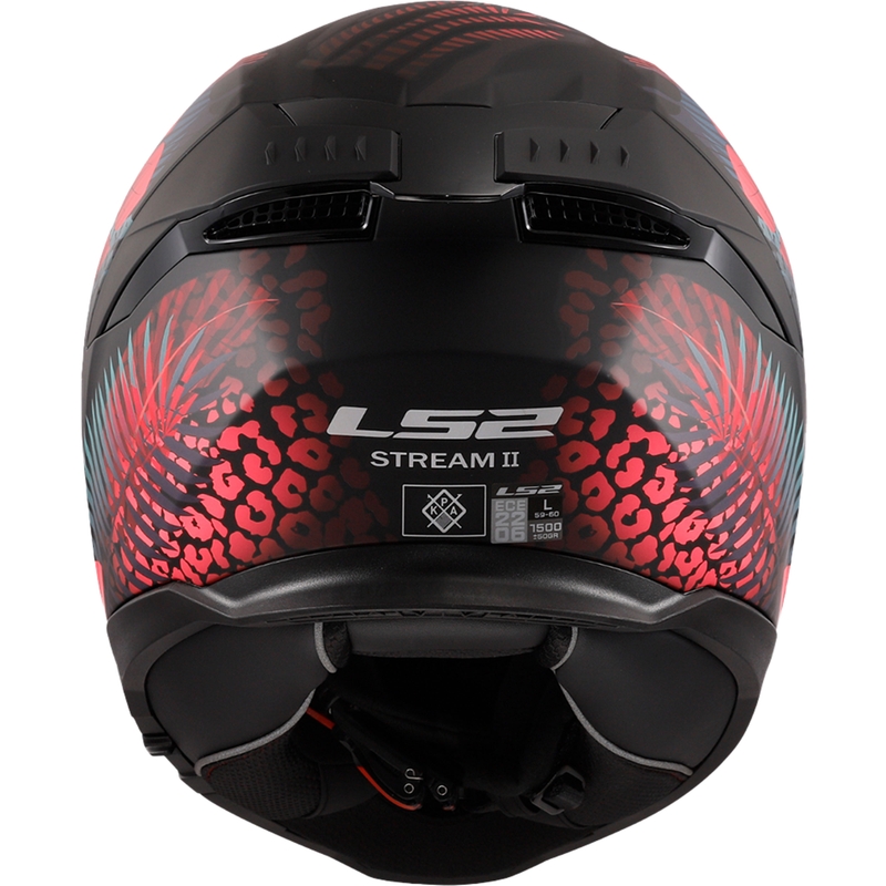 Cască de motocicletă integrală LS2 FF808 Stream II Jungle negru-roz-albastru