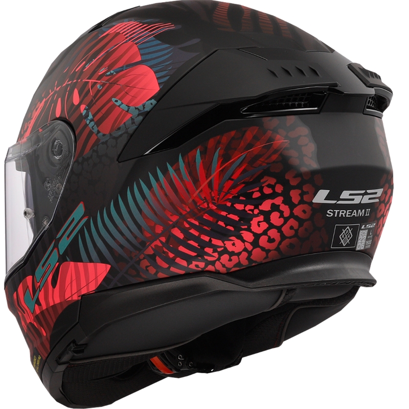 Cască de motocicletă integrală LS2 FF808 Stream II Jungle negru-roz-albastru