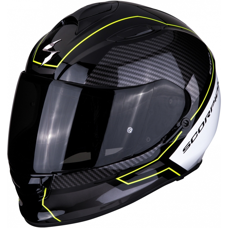 Cască integrală Scorpion EXO-510 Air Frame negru-alb-alb-fluo galben lichidare