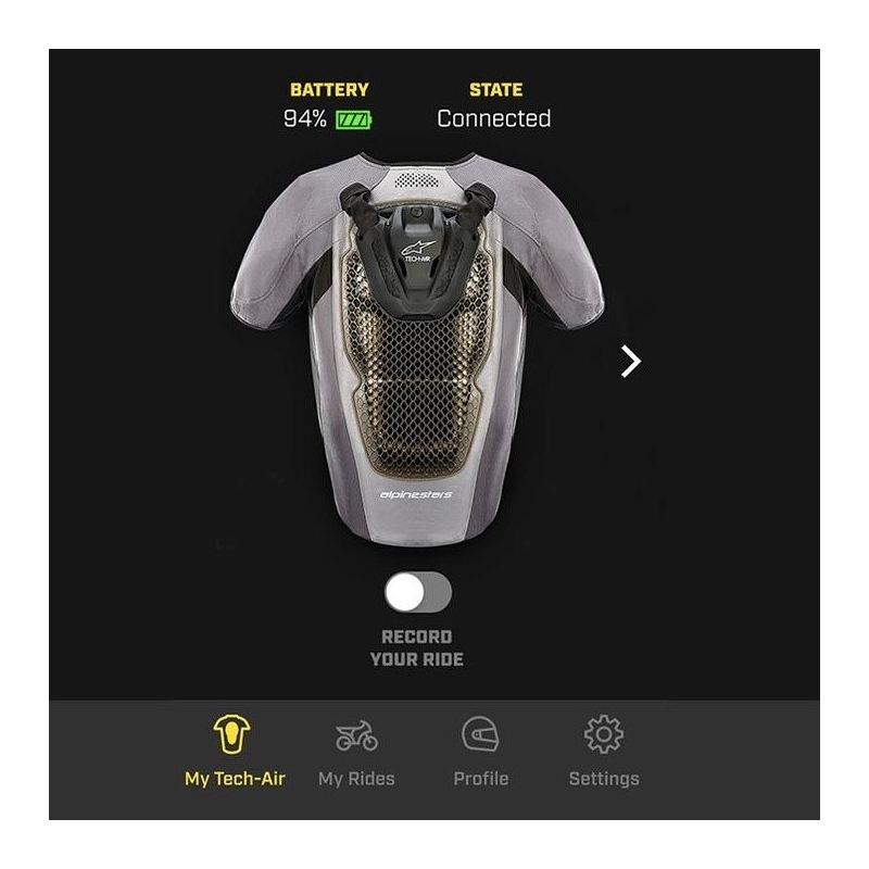 Vestă airbag Alpinestars Tech-Air® 5 gri-negru - calitatea a II-a - II. calitate - II. calitate