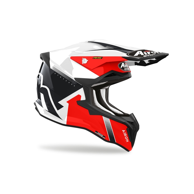 Cască motocross Airoh Strycker Blazer roșie - vânzare - calitate a II-a - II. calitate - II. calitate