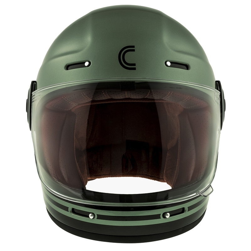 Cască integrală pentru motocicletă Cassida Fibre Super Hooligan negru-verde - calitate II