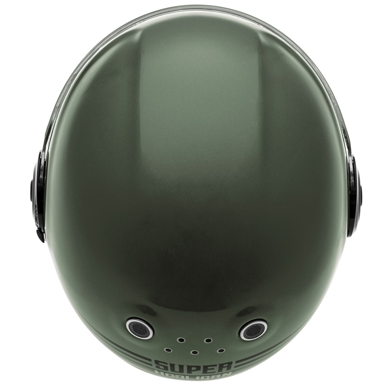 Cască integrală pentru motocicletă Cassida Fibre Super Hooligan negru-verde - calitate II