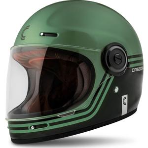Cască integrală pentru motocicletă Cassida Fibre Super Hooligan negru-verde - calitate II