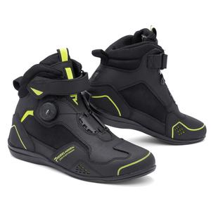 Ghete motociclete Rebelhorn Spark II negru-galben fluo - calitate a doua
