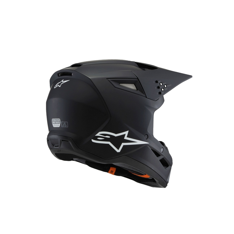 Cască motocross Alpinestars S-M3 Solid pentru copii, neagră mată - II. calitate