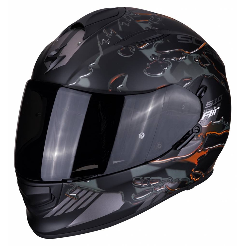 Cască integrală Scorpion EXO-510 Air Likid negru-portocaliu lichidare